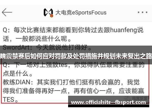 魏震禁赛后如何应对罚款及处罚措施并规划未来复出之路