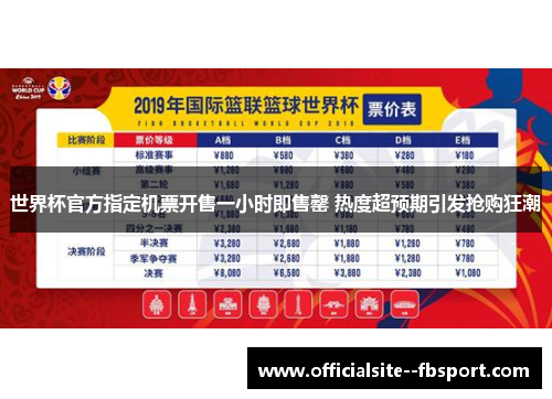 世界杯官方指定机票开售一小时即售罄 热度超预期引发抢购狂潮